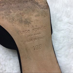 Katy Spade Black Heels Mules Size 10 B